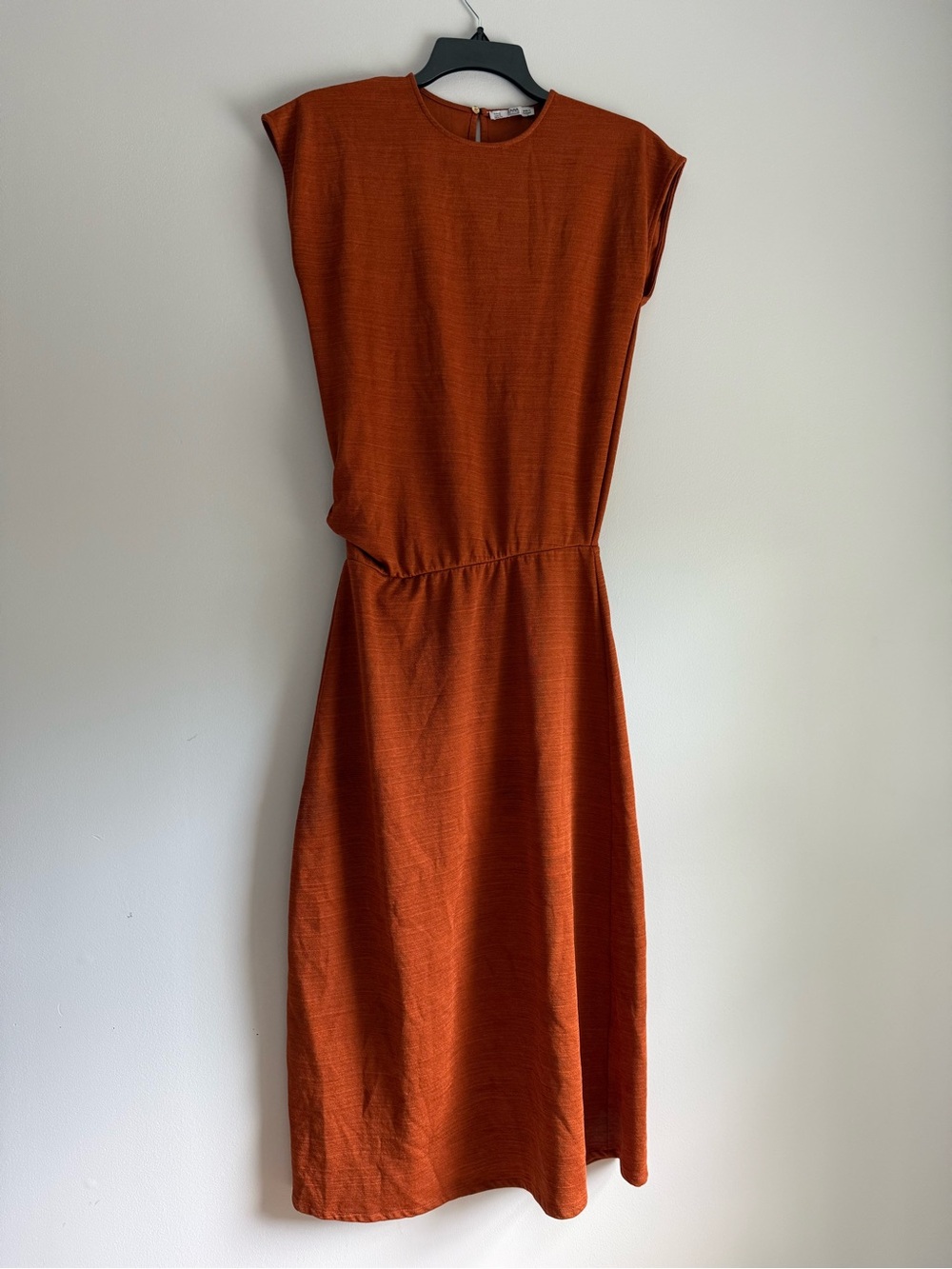 Zara Burnt Orange Midi Dress